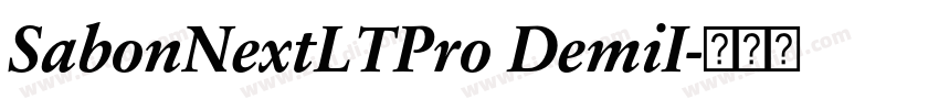 SabonNextLTPro DemiI字体转换 SabonNextLTPro DemiI字体转换
